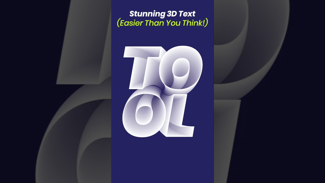 Stop making flat text! Do THIS instead 🤯 #Shorts