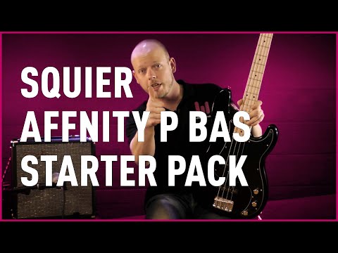 Бас-гитара SQUIER AFFINITY PRECISION BASS PJ MN BLACK - фото 1 - id-p2242128931