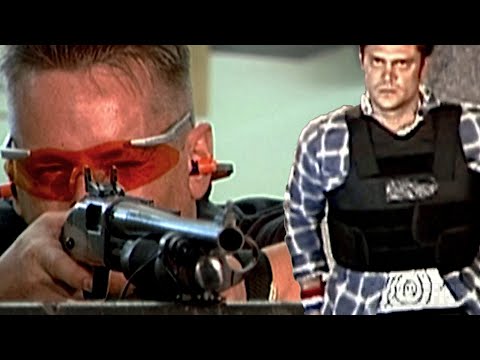 He WANTS to get shot with this riot gun | Jackass: The Movie | CLIP