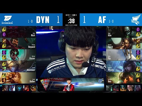 DYN vs AF | W1D4 | Match 7 Game 3 | LCK Summer Split 2020 – S10 | Team Dynamics vs Afreeca Freecs