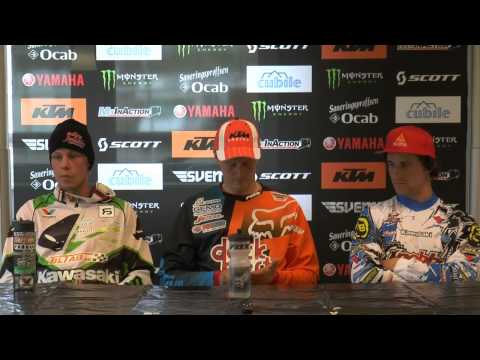 MxInAction  SM Uddevalla 2013 - MX1 Presskonferens