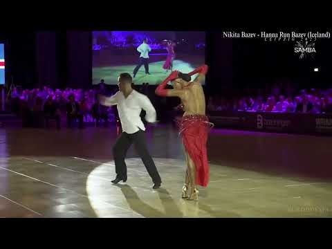 Rhythmic Power: Nikita & Hanna Run Bazev's Spirited Samba Solo (WDSF Leipzig 2025 Final)