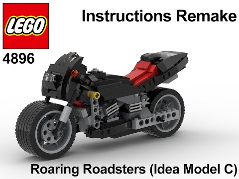 LEGO Instructions Remake - Creator - 4896 - Roaring Roadsters (Idea Model C)