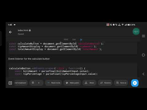Build A Tip Calculator Using Html Css And Javascript Full Code Included