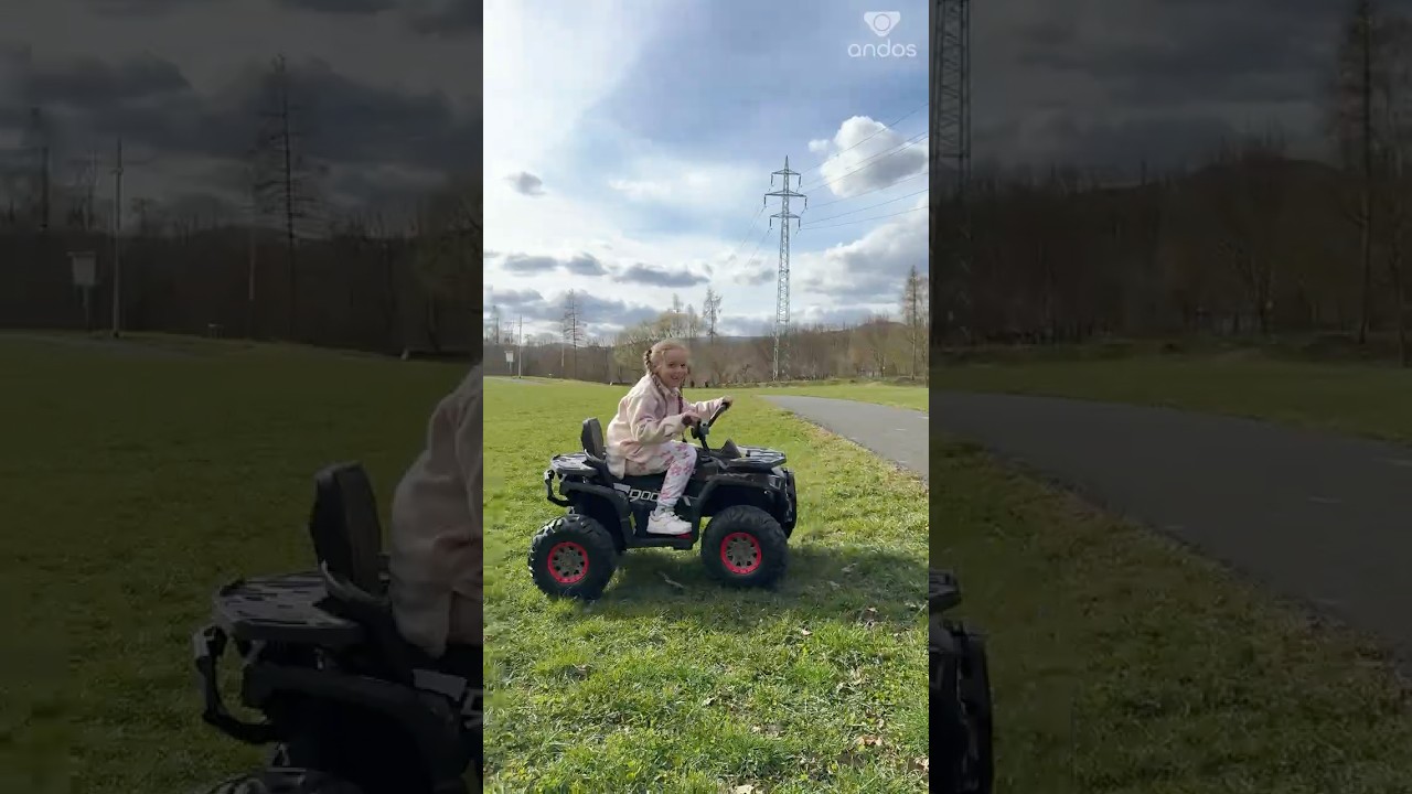 Dětská elektrická čtyřkolka andos® X-MAX 607 Camo 24V/400W, maskáčová