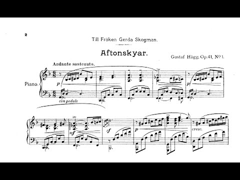 Gustaf Hägg: Evening Clouds, Op.41/1