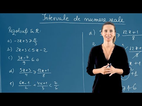 Intervale de numere reale - Clasa a VIII-a