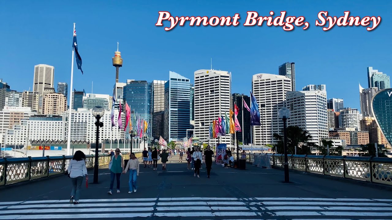 Embark on a walking tour around Pyrmont Bridge.