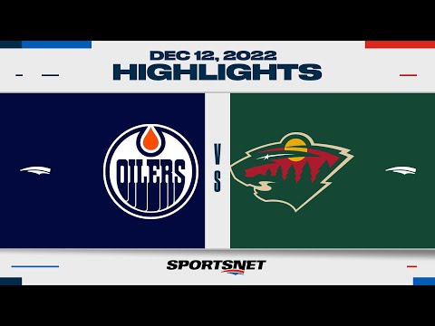NHL Highlights | Oilers vs. Wild - December 12, 2022