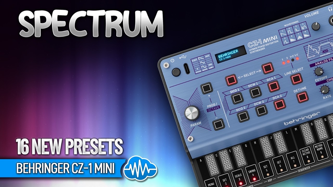 ADL039 - Spectrum - Behringer CZ-1 Mini ( 16 presets ) - Video Preview 1