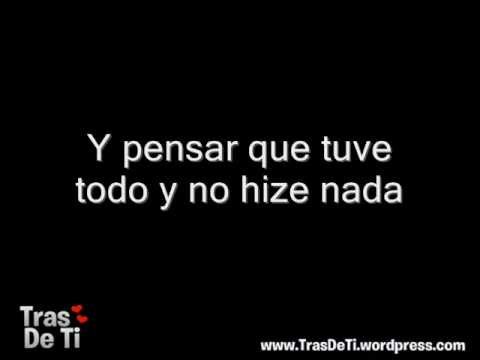 Tras De Ti - Tranzas