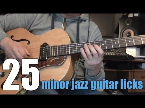 25 Minor Jazz Guitar Licks For Beginners