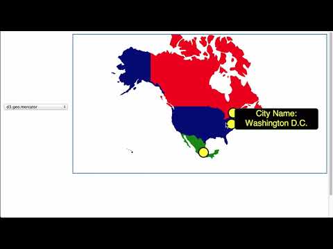 Mapping Objects On D3 Map Projections - D3.js v3 Tutorial