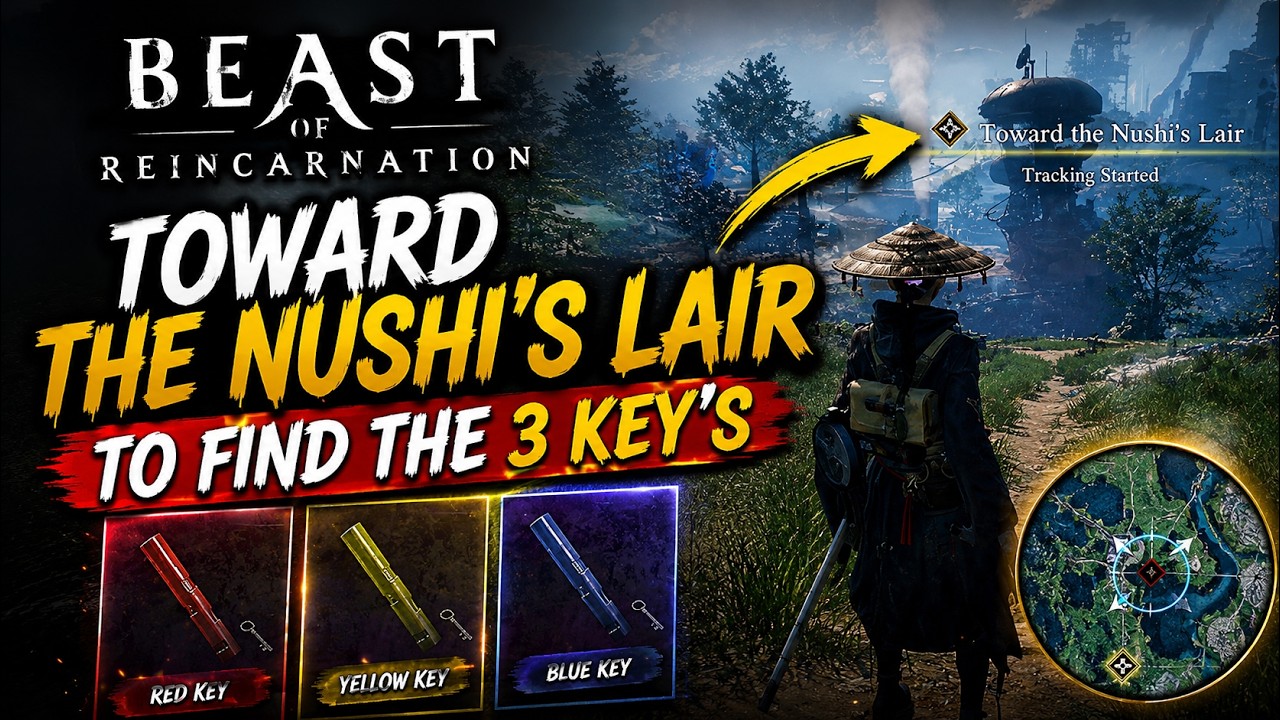 Beast of Reincarnation | Toward The Nushi's Lair – Find All 3 Keys & Unlock the Door