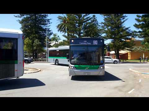 Transperth Volvo B8RLEA (Volgren Optimus) TP3094 Arrives @ Fremantle Station