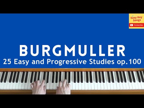 Burgmuller - 25 Easy and Progressive studies Op.100 COMPLETE