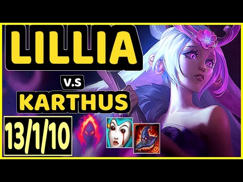 KREOX (LILLIA) vs KARTHUS - 13/1/10 KDA JUNGLE CHALLENGER GAMEPLAY - EUW