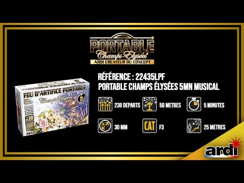 22435LPF - PORTABLE CHAMPS ELYSEES 5MN MUSICAL