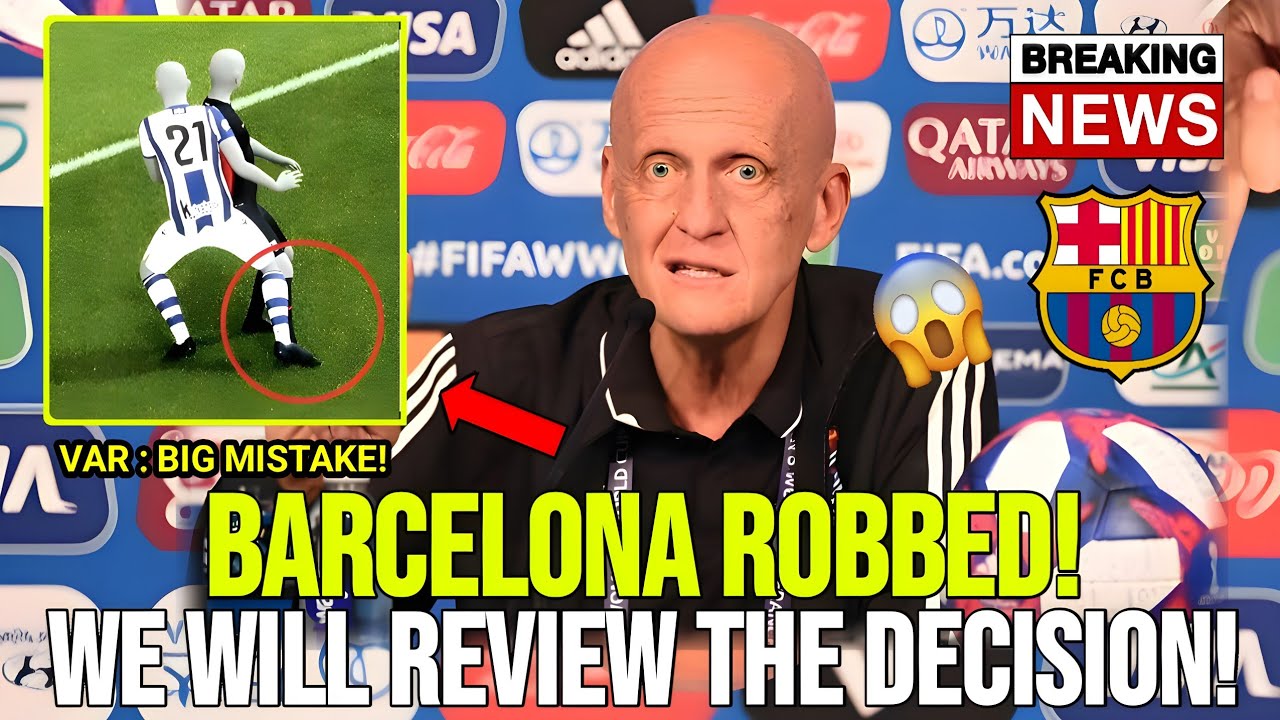 FIFA REFEREES CHAIRMAN REVEALS CONSPIRACY AGAINST BARCELONA AFTER GOAL DISALLOWED! FOOTBALL NEWS