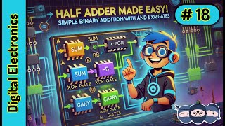 What is Half Adder | Adder circuit | Digital Circuit | DE.18