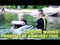 Survivor: China winner Todd Herzog proposes at Discovery Cove in Orlando