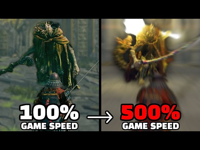 Elden Ring, but every time I die the game gets 10% faster