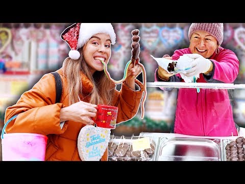 Ich darf nur WEIHNACHTSMARKT ESSEN für 24 Std! Wiener Christkindlmarkt 2019