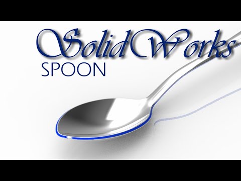 E21 SolidWorks Surfacing a spoon