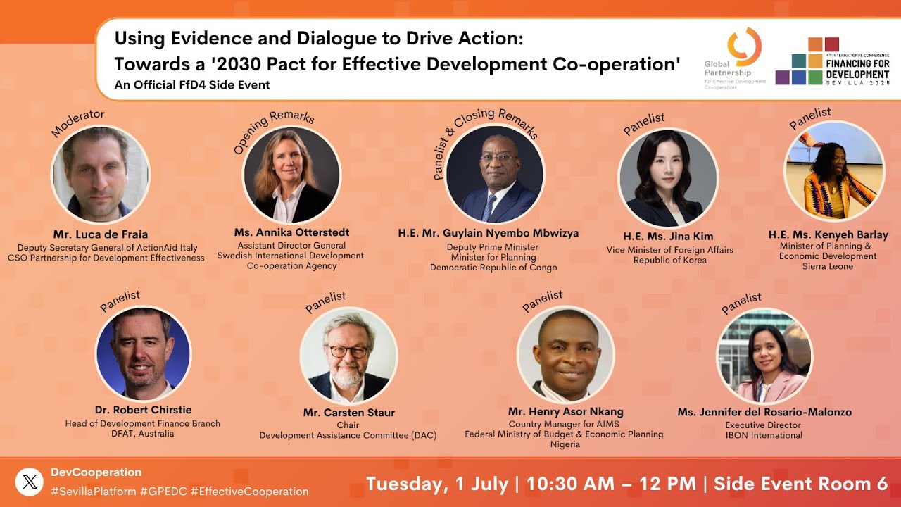 Using Evidence & Dialogue to Drive Action: Towards a '2030 Pact for EDC'