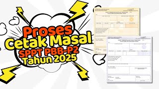 Proses Cetak Masal SPPT PBB-P2 Tahun 2025