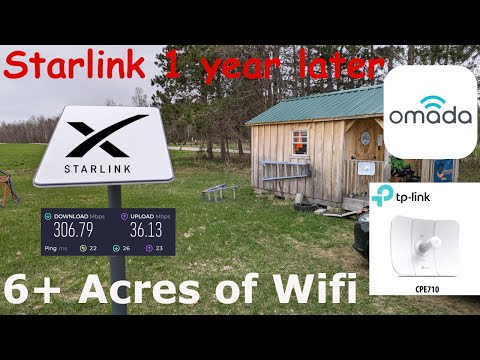 Starlink 1 year later: 6+ Acres of Wifi Coverage (24 more to go)