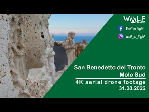 San Benedetto del Tronto - Molo Sud - 4K aerial drone footage