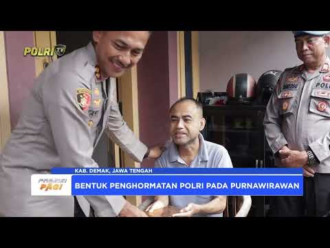 KAPOLRES DEMAK BERANJANGSANA KE PURNAWIRAWAN POLRI, SAMBUT HARI BHAYANGKARA KE-79