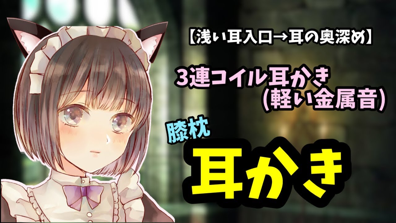 [#ASMR / #耳かき]　だだあま無表情わんこメイドの耳かき♡