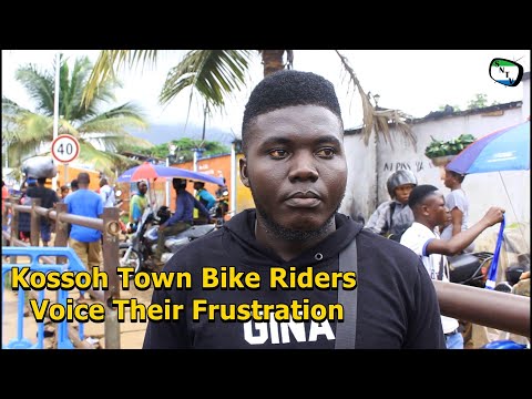Talk To The Camera - Kossoh Town Bike Riders Voice Their Frustration - Sierra Leone