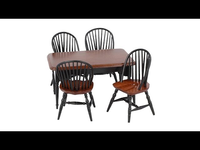 Vídeo relacionado con Colcolo Juego de Mesa y sillas para casa de muñecas a Escala 1/12, Accesorios en Miniatura