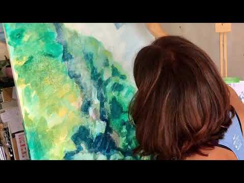 The painting of "Garden of Eden" by Karina Buckingham Artist