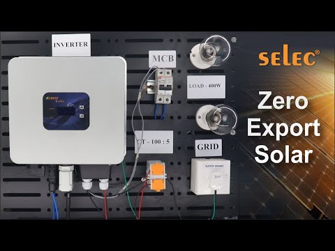 Selec Solar Inverter – Zero Export Feature Demonstration | Step-by-Step Guide
