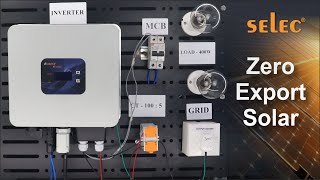 Selec Solar Inverter – Zero Export Feature Demonstration | Step-by-Step Guide