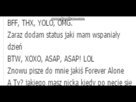 Internetowy love spong- tekst