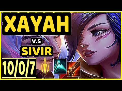 CODY SUN (XAYAH) vs SIVIR - 10/0/7 KDA BOTTOM ADC CHALLENGER GAMEPLAY - NA
