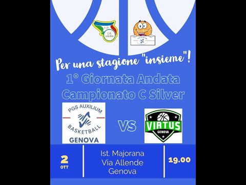Campionato C Silver: 1° giornata. PGS Auxilium - Virtus Genova