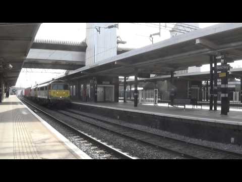 86637 86605 Freightliner 4M54 Tilbury to Crewe Passing Bletchley 12 3 2015
