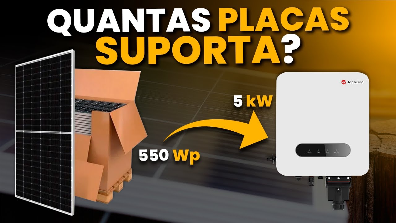 Quantas PLACAS SOLARES um INVERSOR SOLAR de 5kW suporta?