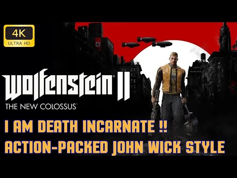 Wolfenstein II: The New Colossus Full Walkthrough | I Am Death Incarnate !! Difficulty | No Deaths