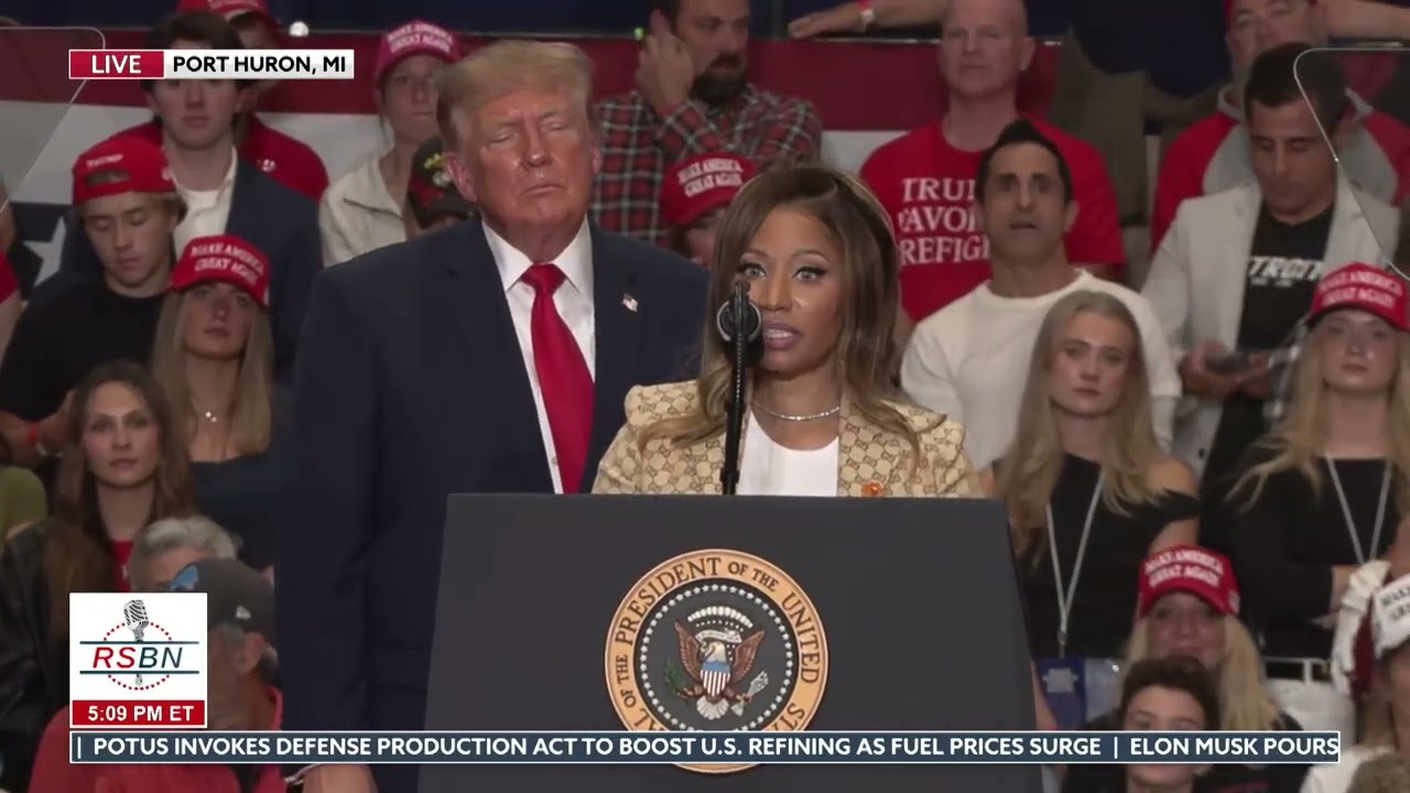 "I'm So Honored to Be Working with This President" Nicki Minaj on President Trump - 10/25/26