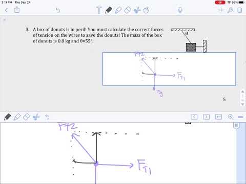 U2 WS 2 Splitting Up Vectors into Components - Forces and FBDs