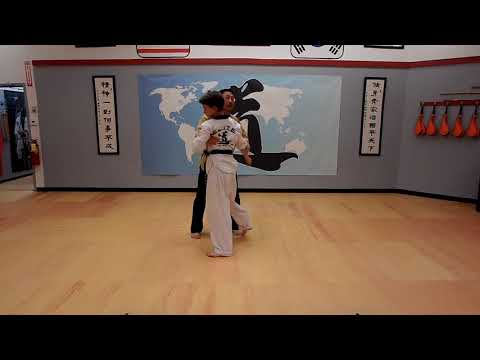 Elite Taekwondo Hadley - two hands chest grab