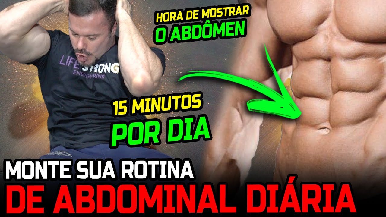 ABDOMINAIS EM CASA - APENAS 15 MINUTOS POR DIA !!!