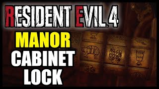 Manor Cabinet Lock Solution - Resident Evil 4 Remake